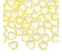 sourcing map 100 strass a forma di cuore in acrilico, 12 mm, a punta, trasparenti, strass per vasi, per artigianato, pittura, decorazione da tavolo, decorazioni per matrimoni, colore: oro