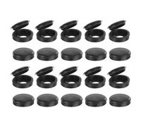sourcing map 100 tappi per viti, 5,3 mm, coperture a scatto per viti con chiusura a scatto, in PVC, per coprire le teste delle viti (nero)