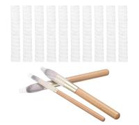 sourcing map 100Pcs protezione della spazzola di trucco, copertura della manica della maglia di plastica del PE di 6 cm, trasparente