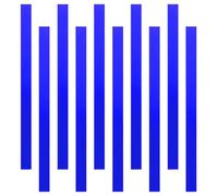 sourcing map 10pcs 19,8 x 1 cm Peel and Stick modanatura Trim striscia specchio adesivo blu