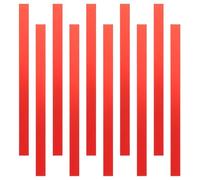 sourcing map 10pcs 19,8 x 1 cm Peel and Stick modanatura Trim striscia specchio adesivo rosso