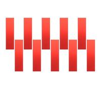 sourcing map 10pcs 19,8 x 5,1 cm Peel and Stick modanatura Trim striscia specchio adesivo rosso