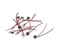 sourcing map 10pcs 6mm x 3.5mm mini electret microfono condensatore pickup w piombo