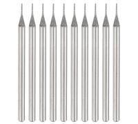 sourcing map 10pcs 80 Grane Diamante Sega A Tazza Testa Cilindrica Macinazione Punte da Trapano Testa Cilindro 0,5 mm Intaglio Utensili per Foro di Foratura con Gambo 2.35mm (3/32") per Gemme Vetro