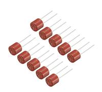 Sourcing Map 10PCS DIP montato miniatura cilindro micro fusibile T2 A 2 a 250 V rosso