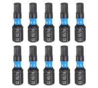 sourcing map 10pcs H3/16 Cacciavite Esagonale Bit 1/4 "Hex Shank 25mm/1" Lunghezza Testa Esagonale Magnetica S2 Acciaio Cacciavite Bit per Elettrico Manuale Cacciaviti Riparazione di Precisione