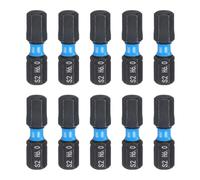 sourcing map 10pcs H6.0 Hex Cacciavite Bit 1/4 "Hex Shank 25mm/1" Lunghezza Testa Esagonale Magnetica S2 Acciaio Cacciavite Bit per Elettrico Manuale Cacciaviti Riparazione di Precisione