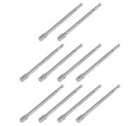 sourcing map 10pcs Impact Socket Adapter 3/8 "Square Drive 1/4" Hex Shank 6" Long Extension Bit per Asse Dado Driver Drill Socket Set