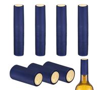 sourcing map 110 capsule termorestringenti in PVC, 1,2 x 2,4 capsule per bottiglie di vino termoretraibili tappi per bottiglie di vino cantine e cucina domestica, uva dorata/blu