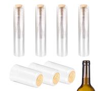 sourcing map 110 capsule termorestringenti in PVC, 1,3 x 2,4 capsule per bottiglie di vino termoretraibili tappi per bottiglie di vino cantine e cucina domestica, uva dorata/trasparente