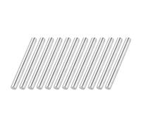 sourcing map 12 aste rotonde in acciaio inossidabile 304, diametro 5 mm, lunghezza 50 mm, aste per albero in metallo massiccio, per artigianato, modelli fai da te, aerei, navi, auto