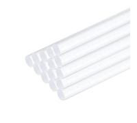 sourcing map 12 aste rotonde in acrilico trasparente da 3/16" x 10", bastoncini in plastica acrilica, per fai da te, artigianato, illuminazione, giardinaggio, decorazioni, 5 mm x 250 mm