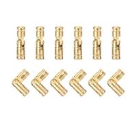 sourcing map 12 cerniere a cilindro invisibili, in ottone, 15 x 4 mm, cerniere a scomparsa cilindriche pieghevoli, per fai da te, scatole dei ricordi, armadietti, porte