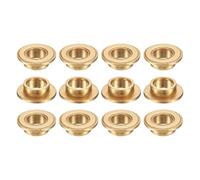 sourcing map 12 cuscinetti a manicotto flangiato, foro da 6 mm x diametro esterno 8 mm x lunghezza 4 mm, boccole autolubrificanti in bronzo sinterizzato