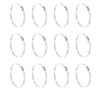 sourcing map 12 fascette stringitubo da 130-152 mm, in acciaio inossidabile 304, regolabili, kit assortito per tubi del carburante e tubi meccanici