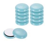 sourcing map 12 feltrini rotondi autoadesivi per mobili, 2,5 cm, protezioni per pavimenti, per moquette, piastrelle, vinile, pavimenti in legno, blu cielo