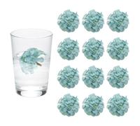 sourcing map 12 fiori galleggianti per centrotavola, ortensia blu in finta seta, per candele galleggianti, vasi, riempitivi per feste, casa, tavolo, centrotavola per matrimoni, decorazione