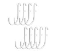 sourcing map 12 ganci per pannello forato, 4,3 x 7,1 cm, ganci in metallo per appendere fori da 5 x 16 mm, accessori da appendere a forma di L, organizer da parete per casa, garage, ufficio, colore