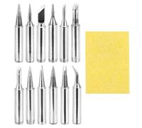 sourcing map 12 punte per saldatura da 900 m, riscaldate internamente, con spugna per la pulizia, accessori per saldatura per punte elettriche per saldatura (I+B+K+is+0.8D+1.2D+1.6D+2.4D+1C+2C+3C+4C)