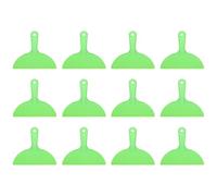 sourcing map 12 raschietti per stucco da 20 cm, in plastica flessibile, usa e getta, strumento per la pulizia della vernice, per spackling, rattopping, riparazione della pittura, verde