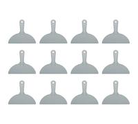 sourcing map 12 raschietti per stucco da 20 cm, in plastica flessibile, usa e getta, strumento per la pulizia della vernice, per spackling, rattopping, riparazione della pittura, grigio