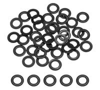 sourcing map 120 rondelle piatte M4 ID x 8 mm OD, rondelle piatte in acciaio inossidabile 304, anelli di tenuta in zinco nero, per viti e bulloni