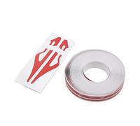 sourcing map 12mm Striping Vinile Pin Stripe Linea Doppio Nastro Corpo Auto Adesivo Adesivo Rosso