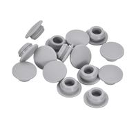 Sourcing Map 15 tappi in silicone, colore grigio, dimensione del foro da 10-10,5 mm, tappi per fori