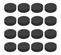 sourcing map 16 piedini isolanti per altoparlanti su un lato, 20 mm x 5 mm, in schiuma antiscivolo, per assorbire gli urti, base per amplificatore, per altoparlanti HiFi Home Theater, colore: nero