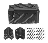 sourcing map 16 protezioni angolari per casse acustiche, 48 x 48 x 80 mm, in plastica, impilabili, con 64 viti di installazione, per palcoscenico DJ Audio Sound Case