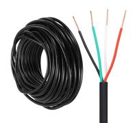 sourcing map 18/4 filo irrigatore, 50ft 18 Gauge 4 Conduttore Solido Irrigazione Wire Cable