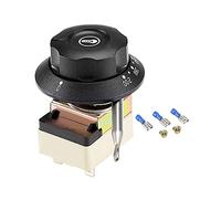 sourcing map 1NO 1NC 250V 16A 60-200C Interruttore di controllo della temperatura termostato capillare per forno frigorifero riscaldatore, 0,7 m, con 2 viti e 3 terminali a crimpare