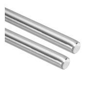 sourcing map 2 aste a movimento lineare, 12,7 mm x 100 mm, in acciaio inox 304, guida per albero a movimento lineare per stampante 3D, CNC, strumento fai da te (diametro: 1/2 pollici)