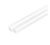 sourcing map 2 aste quadrate in acrilico trasparente da 1,27 cm x 30,5 cm, bastoncini in plastica acrilica, per fai da te, artigianato, illuminazione, giardinaggio, decorazioni, 12 mm x 300 mm