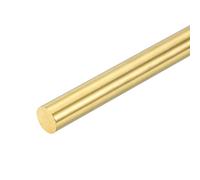 sourcing map 2 aste rotonde in ottone massiccio da 14 mm di diametro, lunghezza 102 mm, H62, per tornio in ottone, per fai da te, artigianato e costruzione industriale