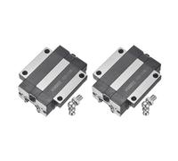 sourcing map 2 blocchi scorrevoli lineari HGW20CC, cuscinetto a scorrimento lineare con grasso per guide di guida CNC parti di macchine 3D, argento