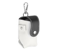 sourcing map 2 borse da golf da 4,6 x 9,4 cm, portatile, in pelle PU, con clip per cintura, con supporto per tee per uomini e donne, colore nero