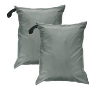 sourcing map 2 borse da viaggio impermeabili da 40,6 x 50,8 cm, con due tasche con cerniera, borsa da palestra per spiaggia, piscina, costume da bagno e vestiti bagnati, grigio