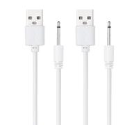 sourcing map 2 cavi di ricarica CC da 2,6 FT 5 V 1 A USB a DC cavo di | 2.5mm Veloce Caricatore Cavo Adattatore Testa Lunghezza 17mm per Apparecchiature di Bellezza Bacchetta Magica Massaggiatori