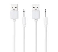 sourcing map 2 cavi di ricarica CC da 2,6 FT 5 V 1 A USB a DC cavo di | 2.5mm Veloce Caricatore Cavo Adattatore Testa Lunghezza 14mm per Apparecchiature di Bellezza Bacchetta Magica Massaggiatori