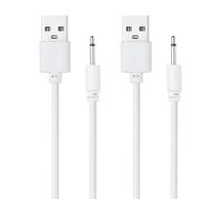 sourcing map 2 cavi di ricarica CC da 2,6 FT 5 V 1 A USB a DC cavo di | 2.5mm Veloce Caricatore Cavo Adattatore Testa Lunghezza 13mm per Apparecchiature di Bellezza Bacchetta Magica Massaggiatori