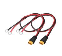 sourcing map 2 cavi terminali XT60 ad anello O, 12 AWG 0,5 m, XT60 maschio 300 V a O Ring, connettore terminale con occhiello per batterie al litio sistemi di energia solare FPV Racing Drones