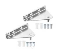 sourcing map 2 cerniere di ricambio per porta del congelatore, in acciaio inossidabile, cerniera a colonna esterna, distanza albero sinistro 3,5 cm, per frigorifero con viti e boccola