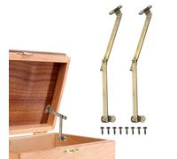 sourcing map 2 cerniere di supporto pieghevoli per coperchio, 12,4 cm, lato destro, cerniere girevoli in ottone, per armadietti, guardaroba, portagioie, scaffali, color bronzo