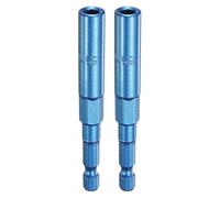 sourcing map 2 chiavi a bussola esagonali da 5,5 mm, in acciaio CR-V, con attacco esagonale da 1/4", per trapani elettrici, avvitatori a percussione, blu