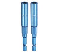 sourcing map 2 chiavi a bussola esagonali da 7 mm, in acciaio CR-V, con attacco esagonale da 6,35 mm, per trapani elettrici, avvitatori a percussione, blu