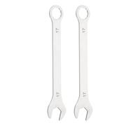 sourcing map 2 chiavi combinate super sottili da 17 mm, metriche a 12 punti e estremità aperta, in acciaio inox, a doppia estremità, strumento per riparazioni fai da te per tubi, mobili, macchine fai