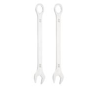 sourcing map 2 chiavi combinate super sottili da 22 mm, metriche a 12 punti e estremità aperta, in acciaio inox, a doppia estremità, strumento per riparazioni fai da te per tubi, mobili, macchine fai