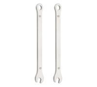 sourcing map 2 chiavi combinate super sottili da 6 mm, metriche a 12 punte e estremità aperta, in acciaio inox, a doppia estremità, strumento per riparazioni fai da te per tubi, mobili, macchine fai