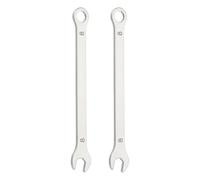 sourcing map 2 chiavi combinate super sottili da 8 mm, metriche a 12 punte e estremità aperta, in acciaio inox, a doppia estremità, strumento per riparazioni fai da te per tubi, mobili, macchine fai